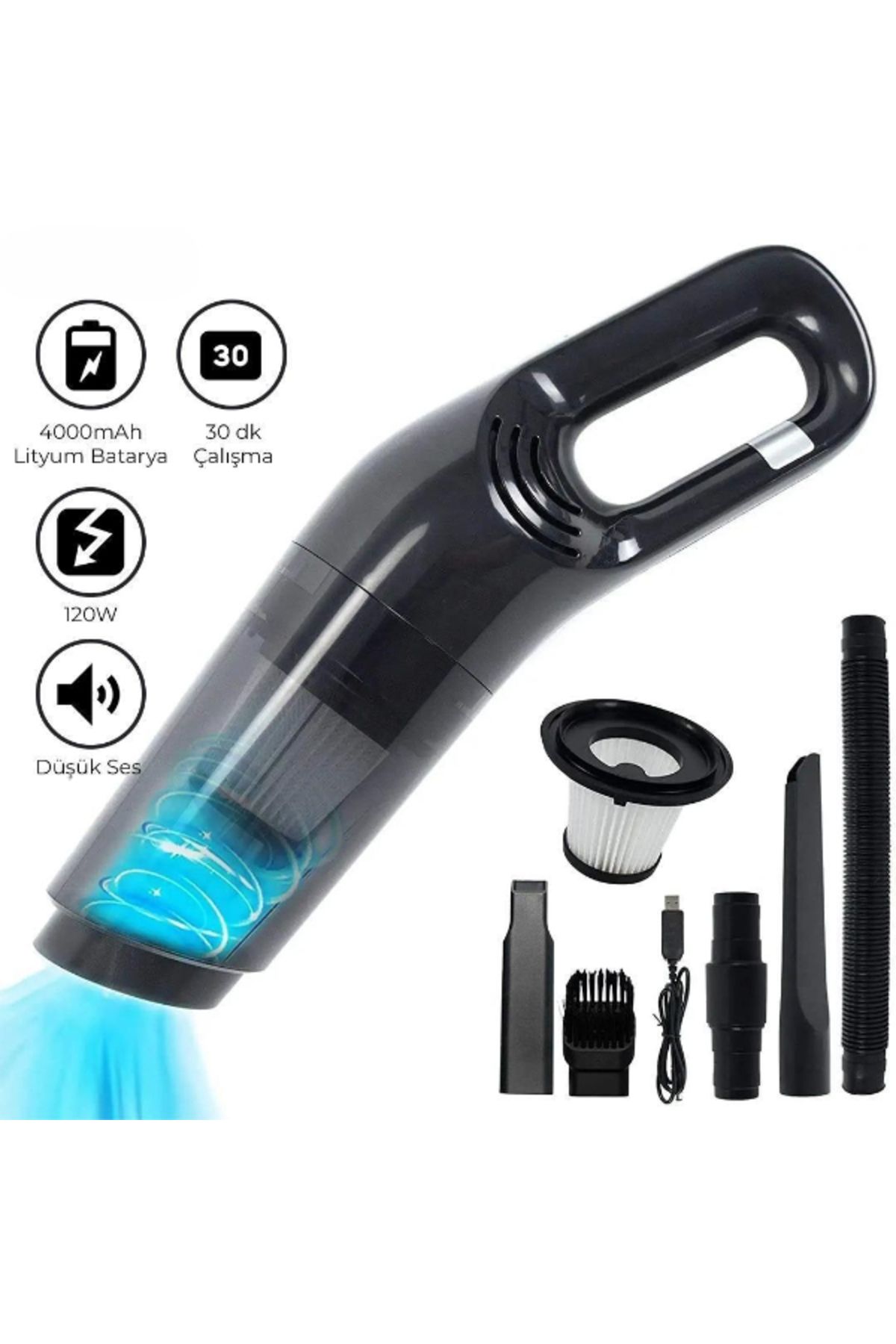 shop 5 Başlıklı Araç Süpürgesi