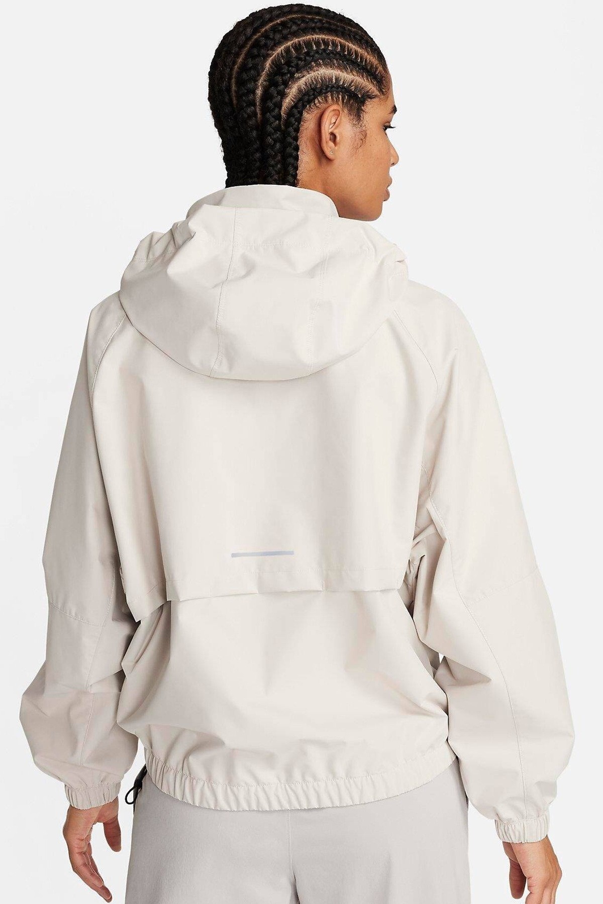Nike Storm Fit Swift Women's Running Jacket Oversize Kadın Kapüşonlu Yağmur Geçirmez Hava Panelli Ko görsel 2