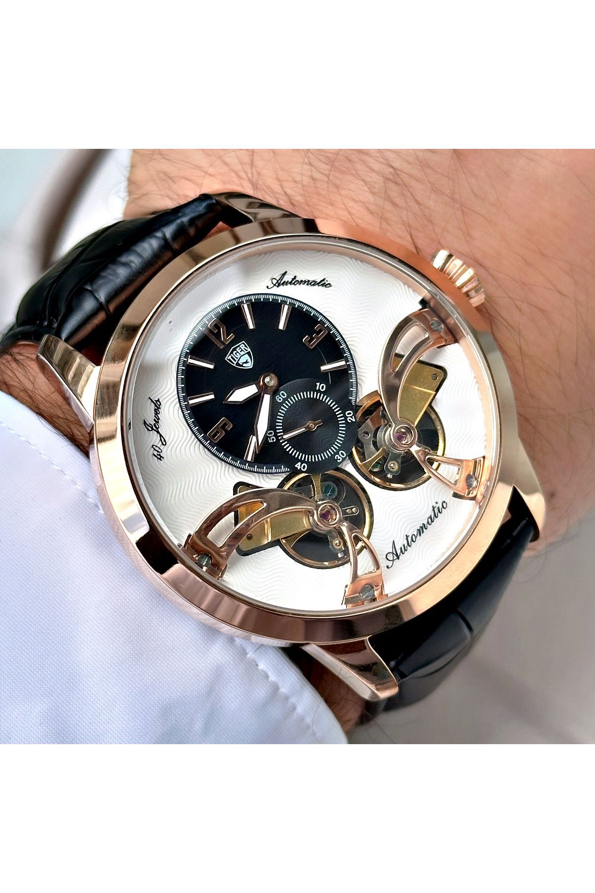 Tiger TİGER ERKEK KOL SAATİ TI-598BO 42MM-46MM Siyah
