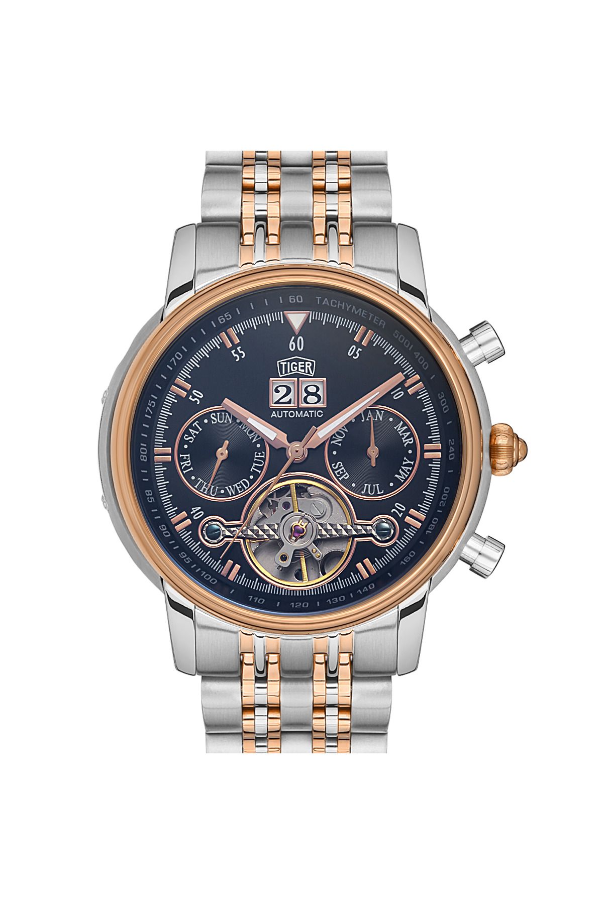 Tiger TİGER ERKEK KOL SAATİ TI-599MF 42MM-46MM metal-rose