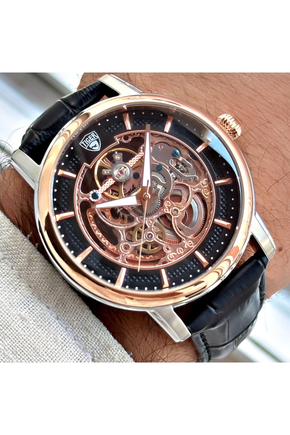 Tiger TİGER ERKEK KOL SAATİ TI-591EO 42MM-46MM Siyah