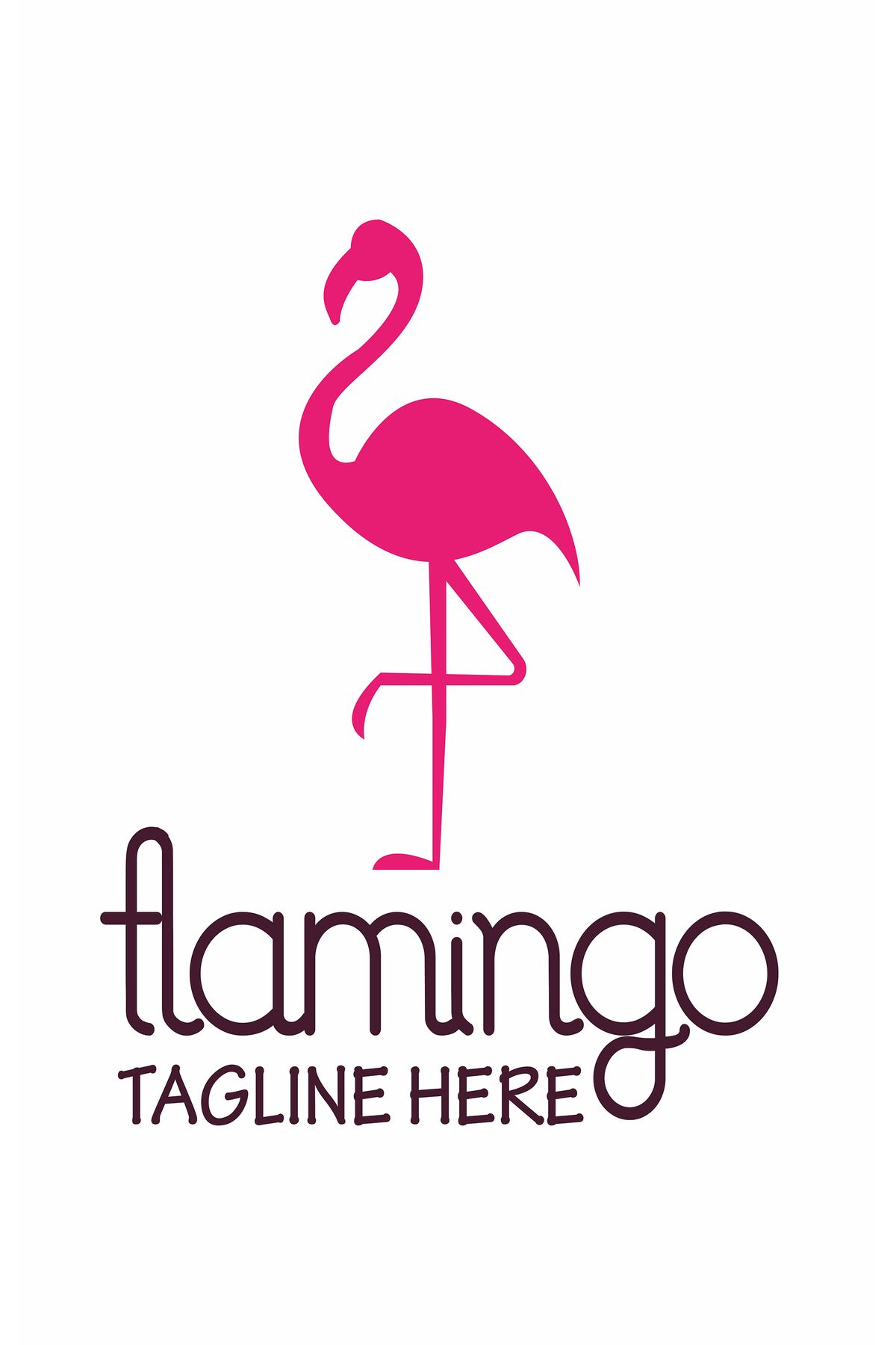 Fabeteks Flamingo Yaprak Desenli 75x150cm