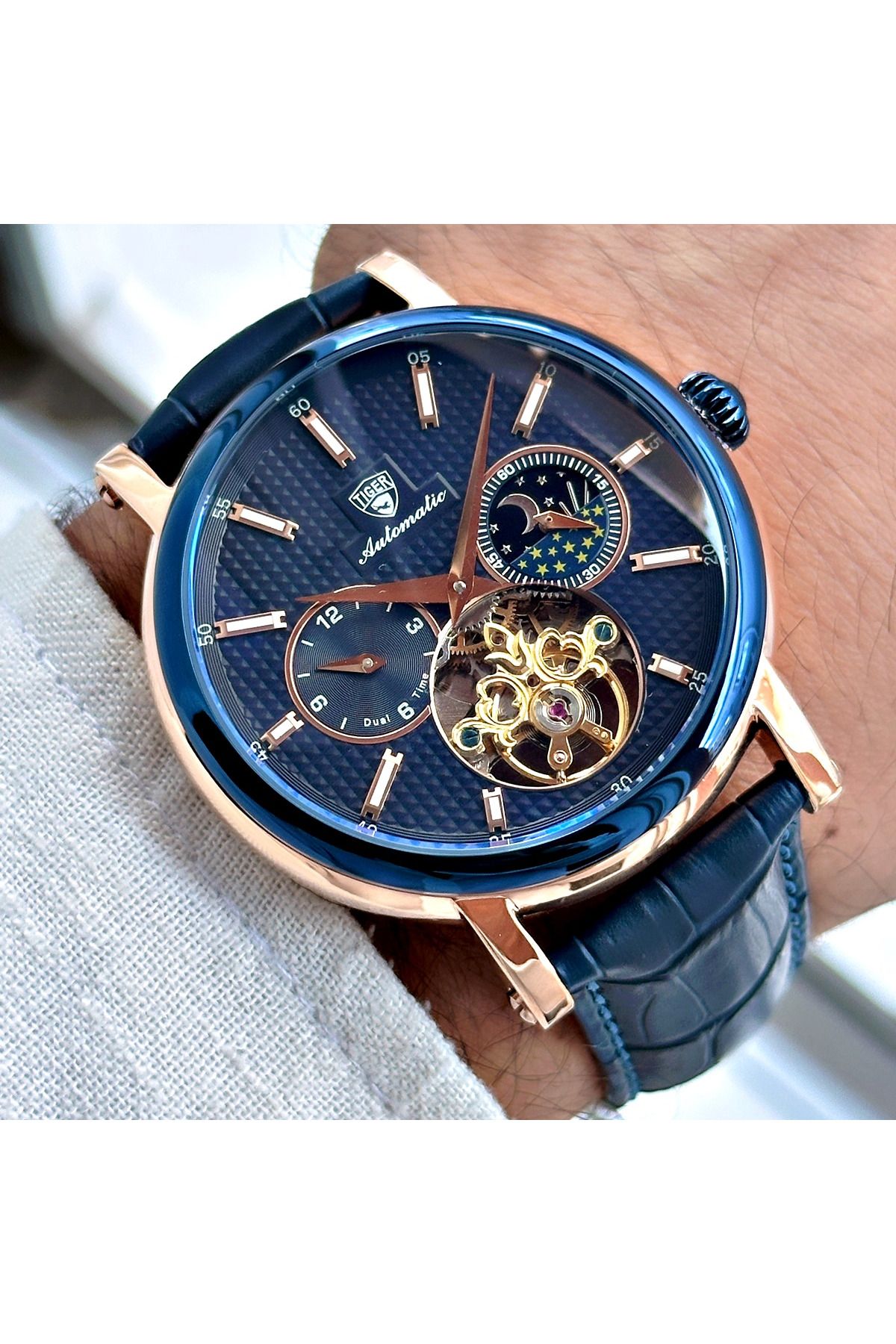 Tiger TİGER ERKEK KOL SAATİ TI-597GO 42MM-46MM Lacivert