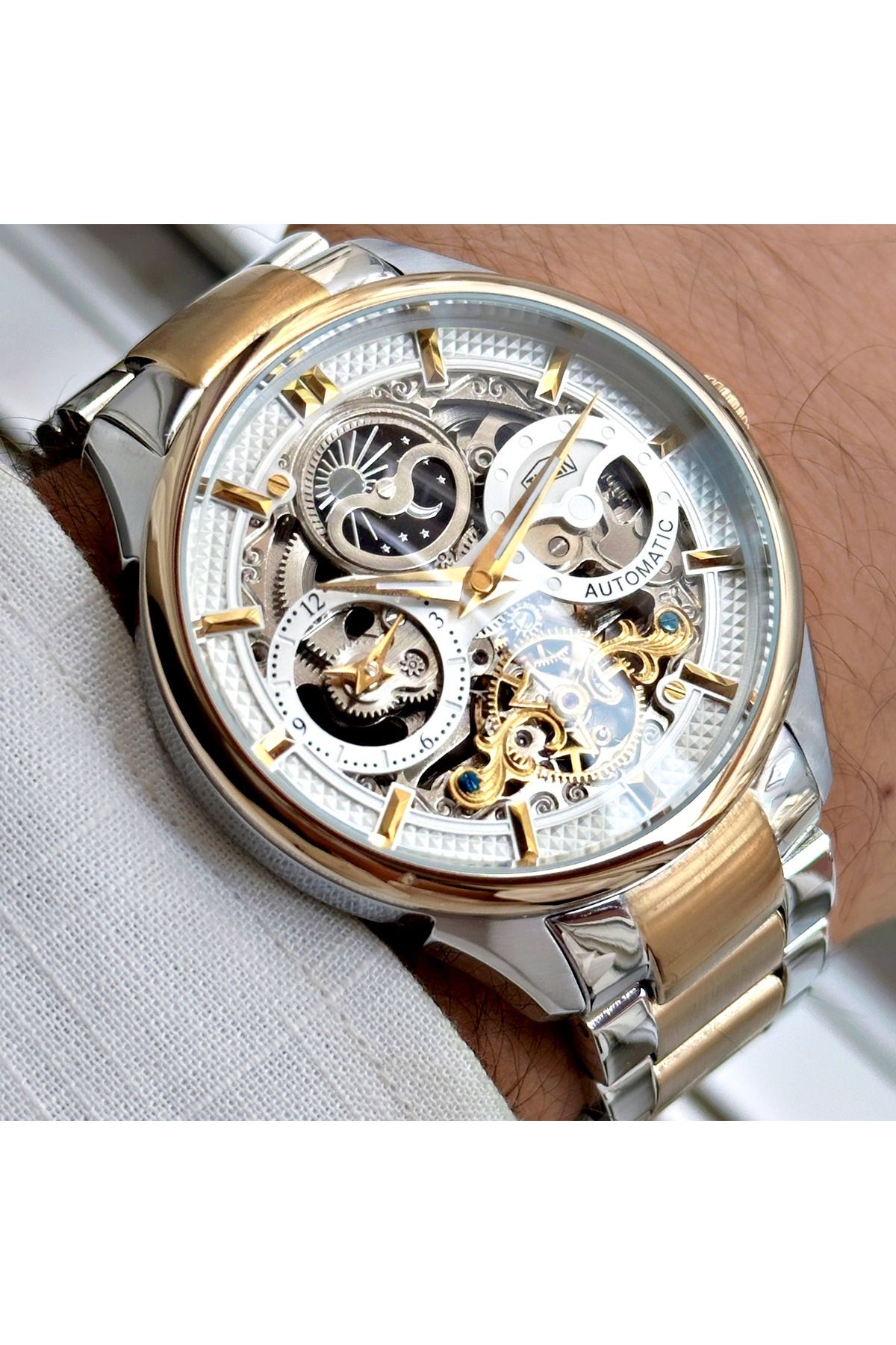 Tiger TİGER ERKEK KOL SAATİ TI-593CO 42MM-46MM METAL-GOLD
