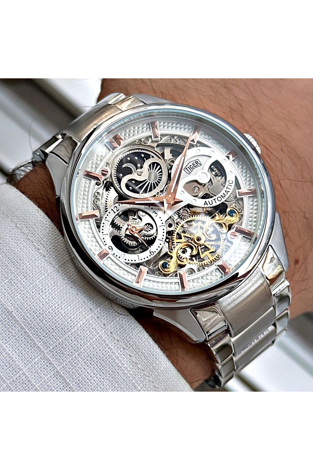 Tiger TİGER ERKEK KOL SAATİ TI-593HO 42MM-46MM Metal