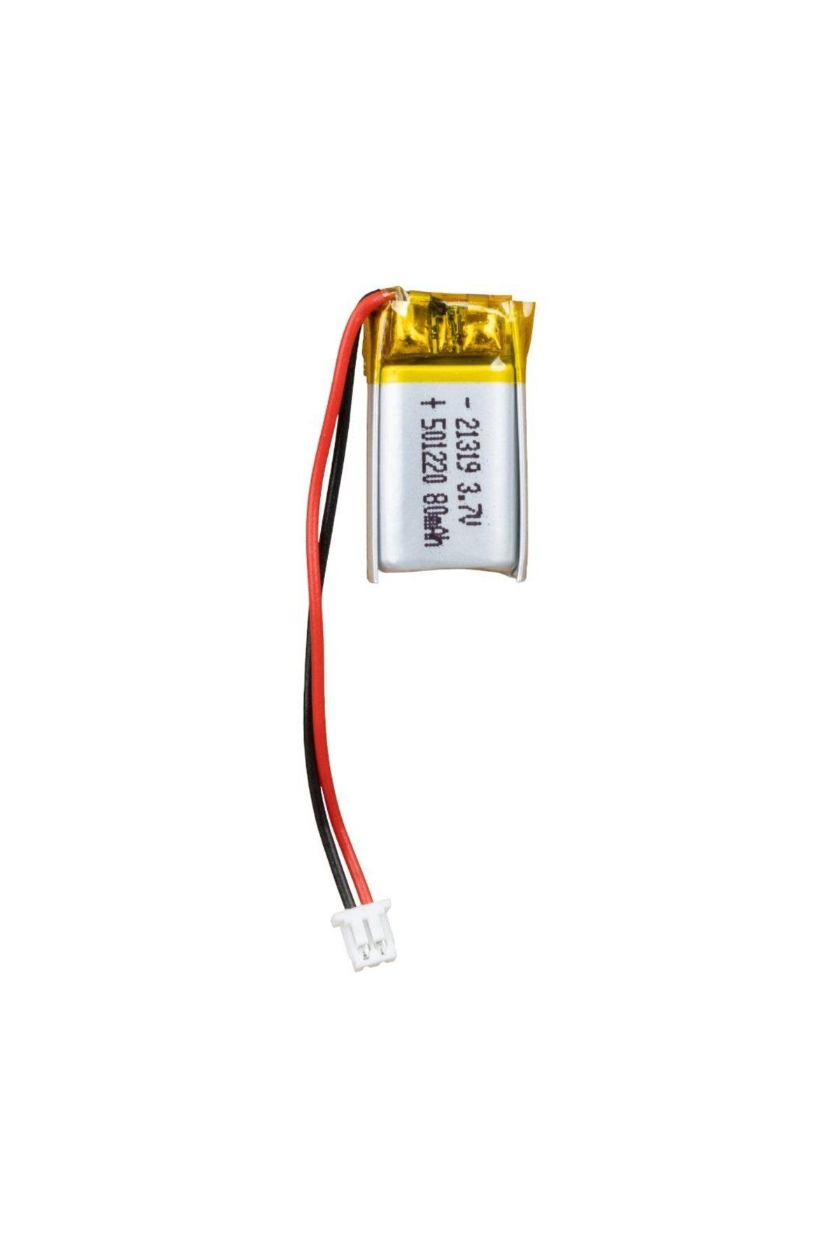 Powermaster 501220 3.7 Volt 80 Mah Lityum Polimer Pil