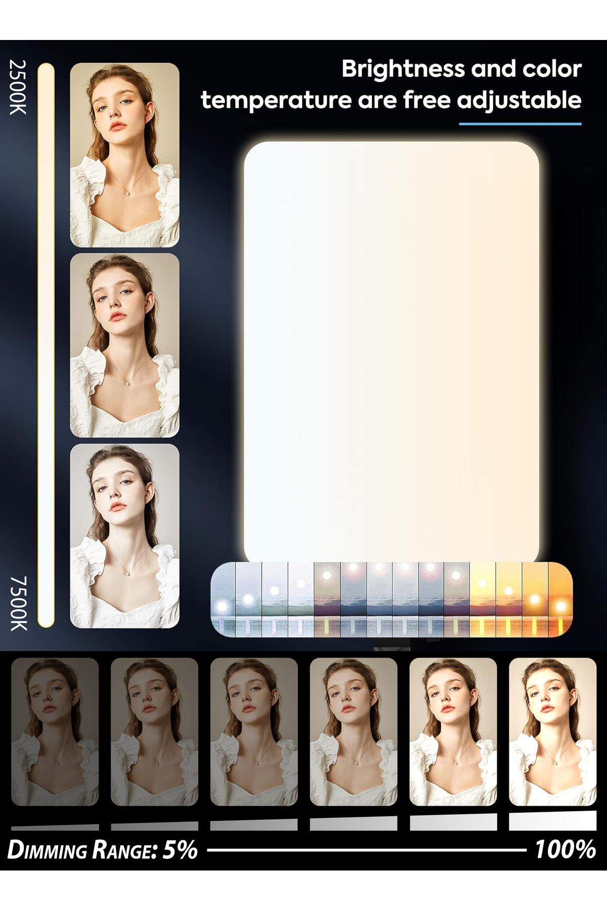 DBLEW-Led Video Light Panel With Tripod Stand And Remote Ultra-thin Borderless Photography Lightning Kit 2