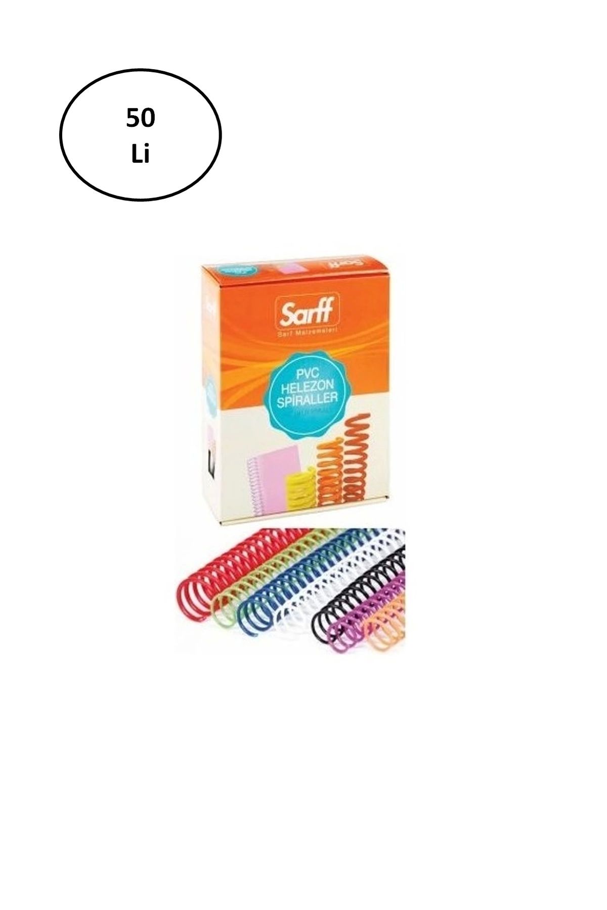 PRATİKOBA Sarff 4:1 22 Mm Helezon Spiral 50 Li Şeffaf Tel