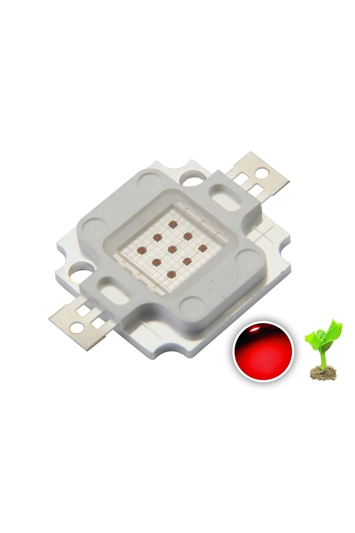 TIEE 10W Power Led Koyu Kırmızı - Deep Red