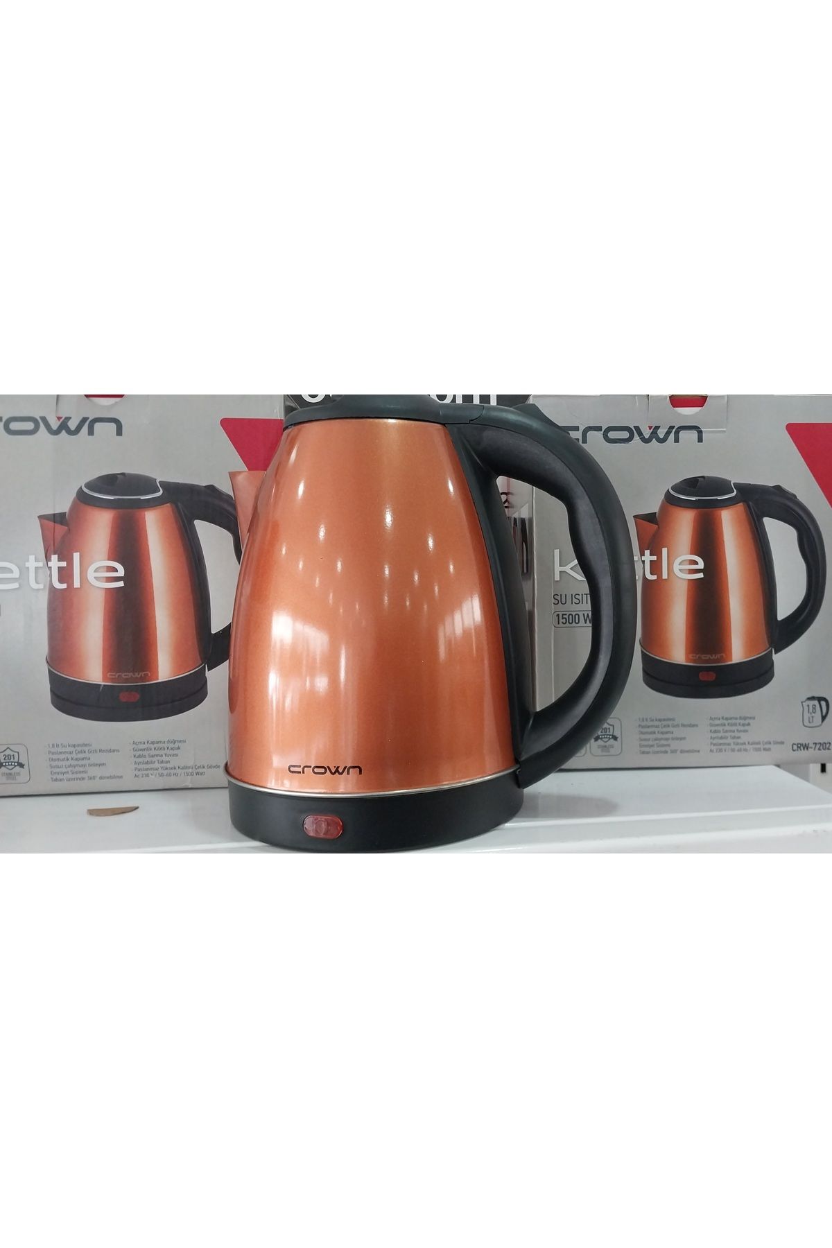 Crown renkli çelik kettel