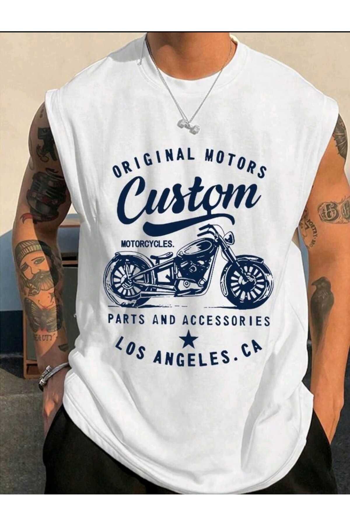 FAVORİST MOTORS CUSTOM Sıfır Kol Tişört T-shirt
