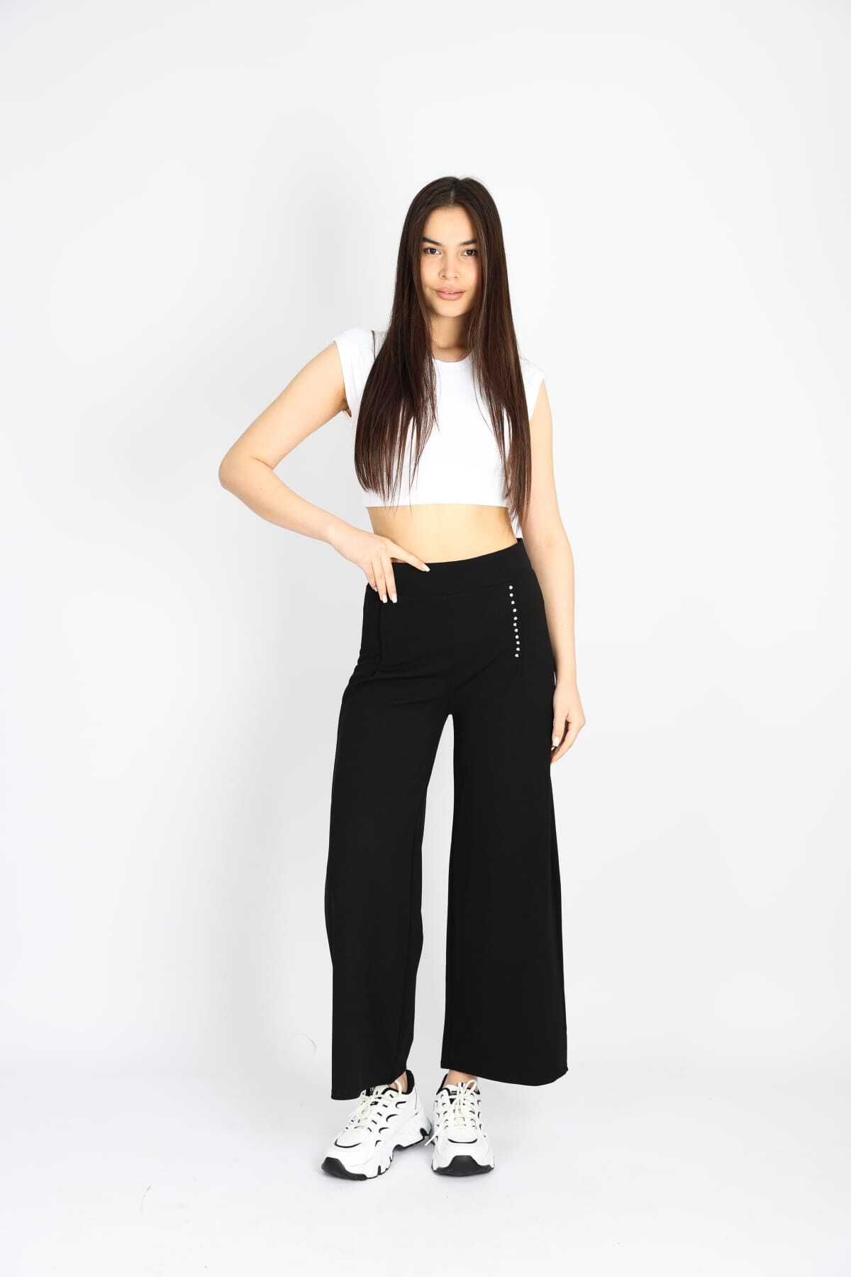 B&C AYAZ BUTİK Taşlı pantolon