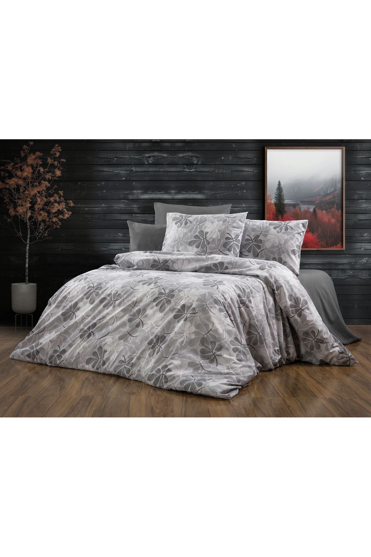 Seher Home Gerbera Çift Kişilik Nevresim Takımı 4 Parça