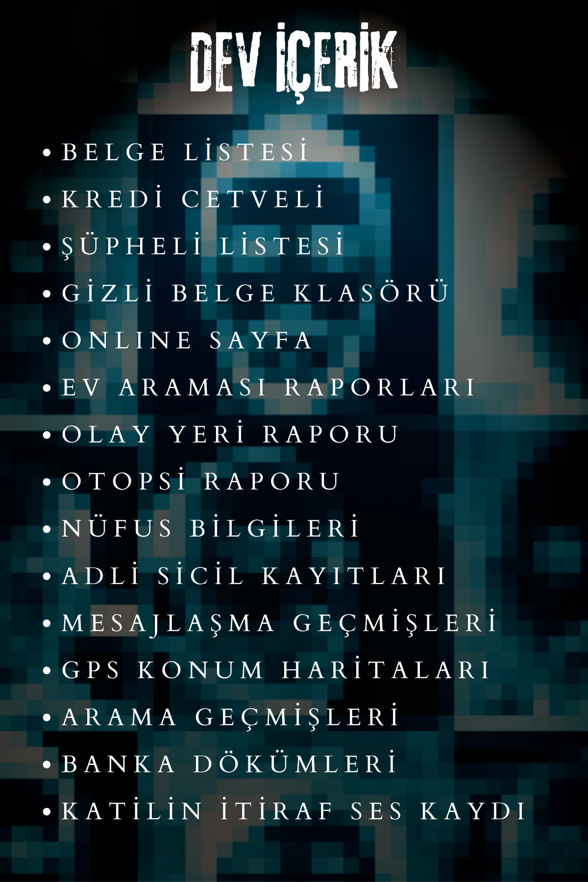 KRİMİNAL Etkileşimli Dedektif Oyunu Cinayet Çözme & Katili Kim Gizem Zeka Oyunu Dedektiflik Oyunu fotoğrafı 4 (önizleme)