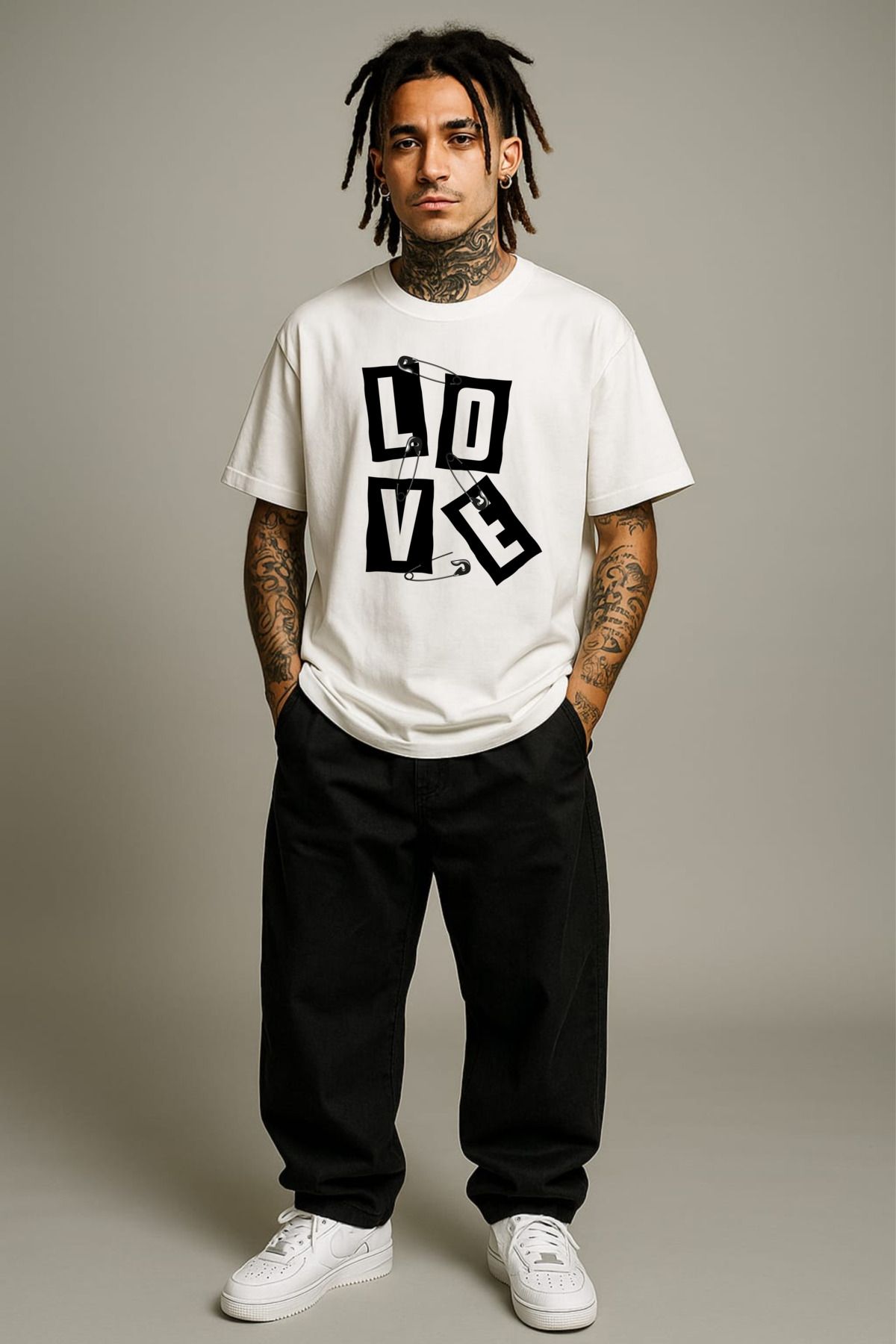 MAYK STREETWEAR OVERSIZE TSHIRT - UNISEX LOVE BASKILI TSHIRT