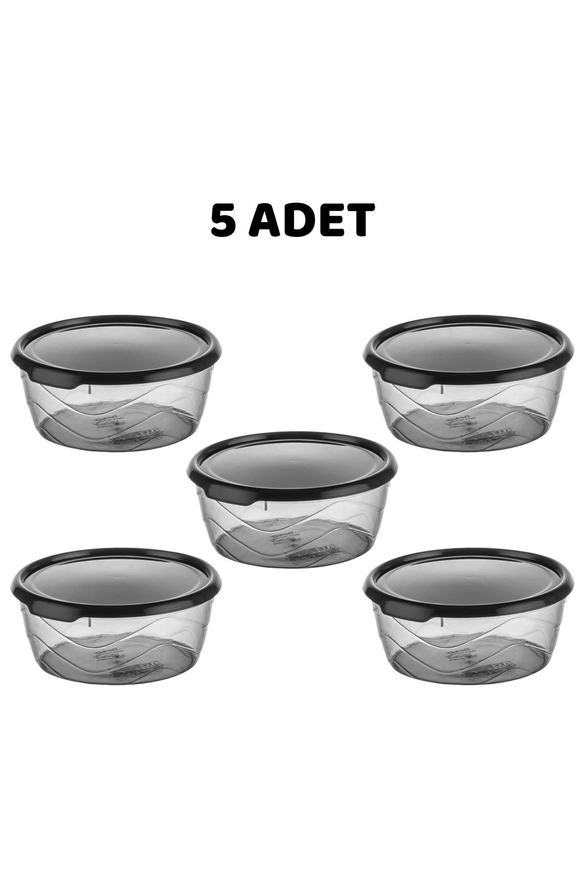 Bee Home AK 651 Yuvarlak Saklama Kabı 700 Ml * 5 adet