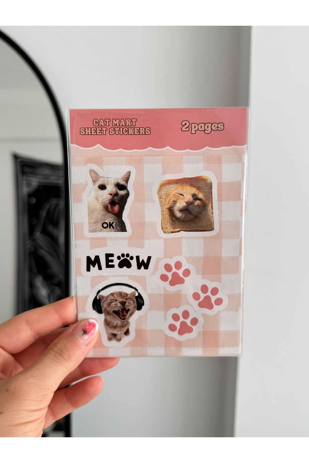Planet Butik Cat Mart Sheet 2li Sayfa Sticker