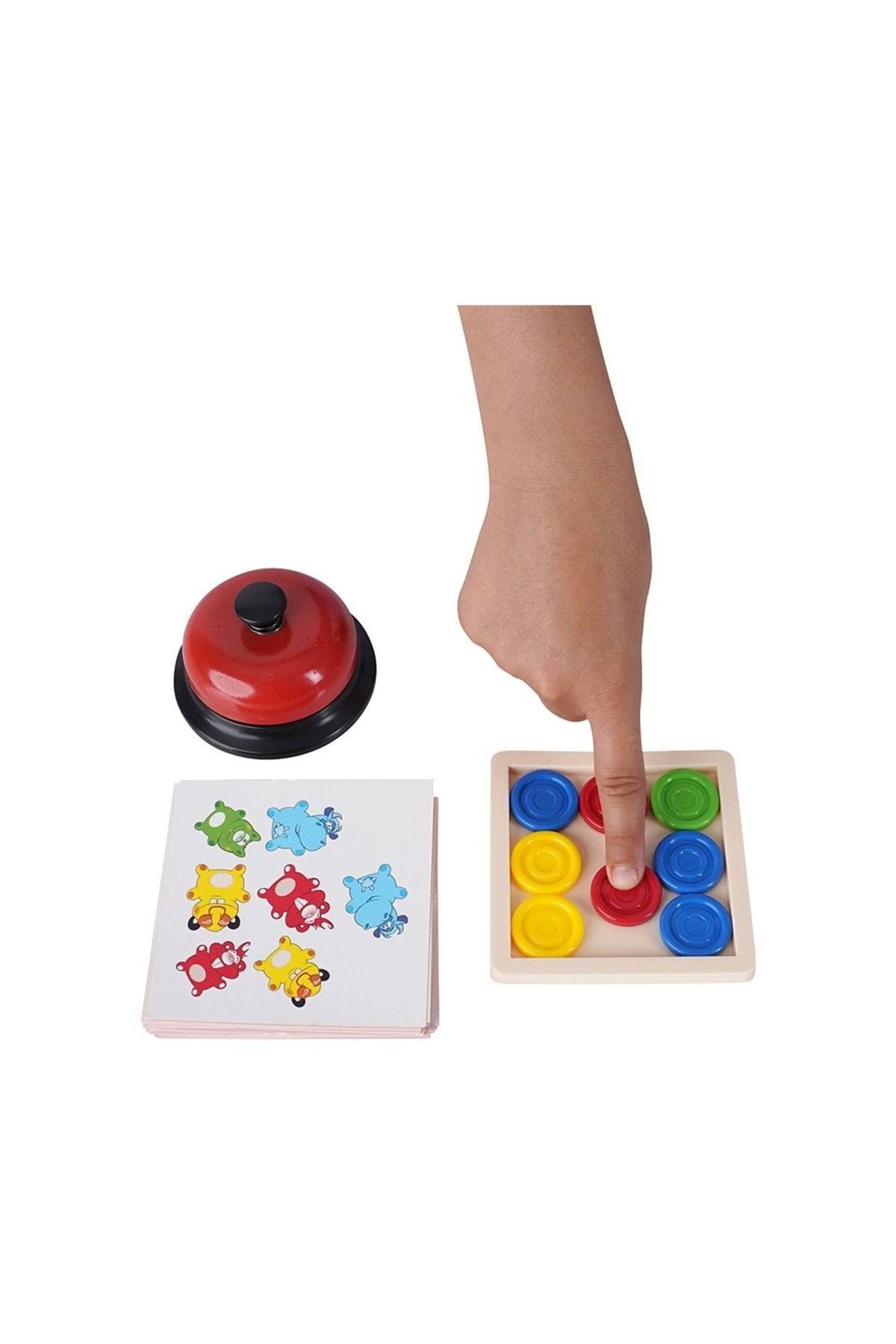 schilia-Speedy Swipe Quick Swipe Reflex and Attention Developer 2-Person Box Game with Bells 6