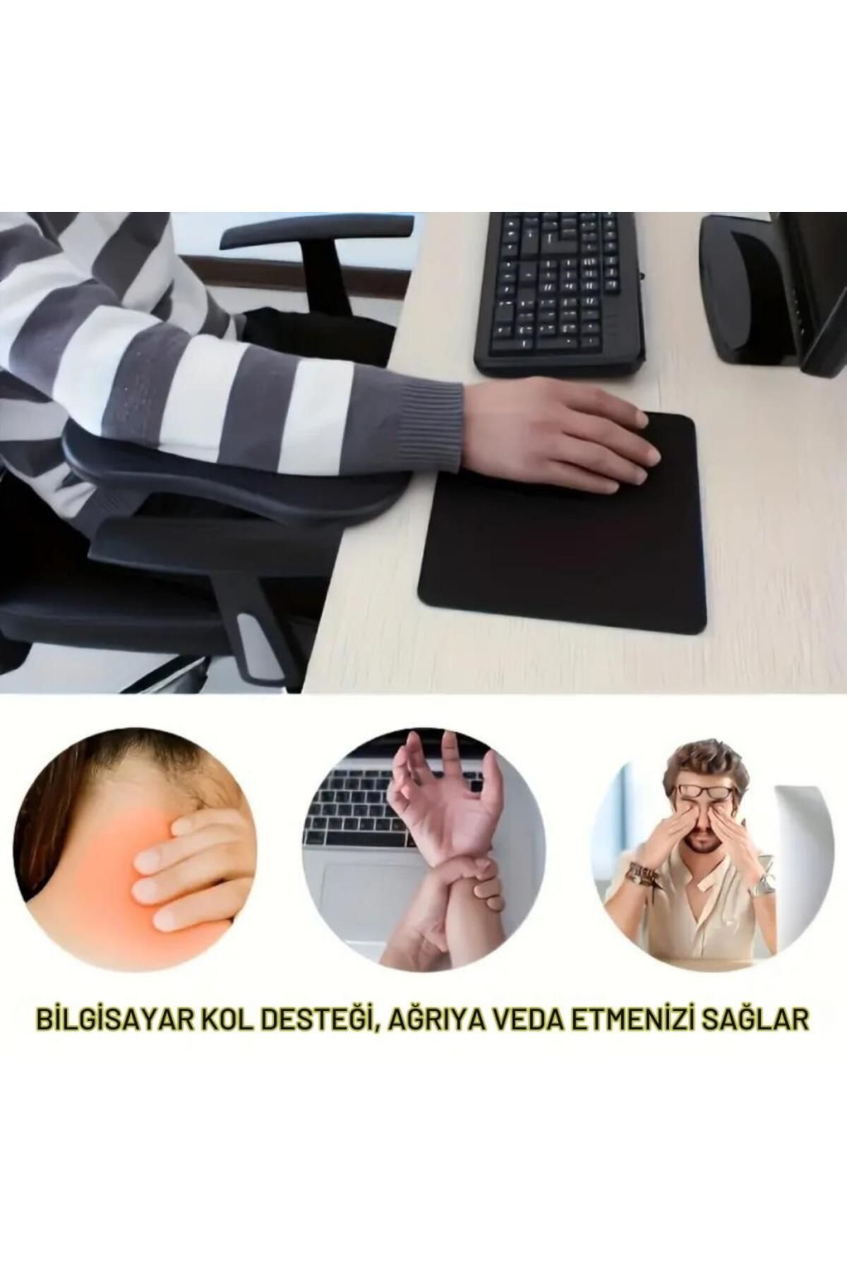 coofbe-مسند ذراع لمقعد المكتب قابل للتعديل للتدوير مسند ذراع الكمبيوتر P 4