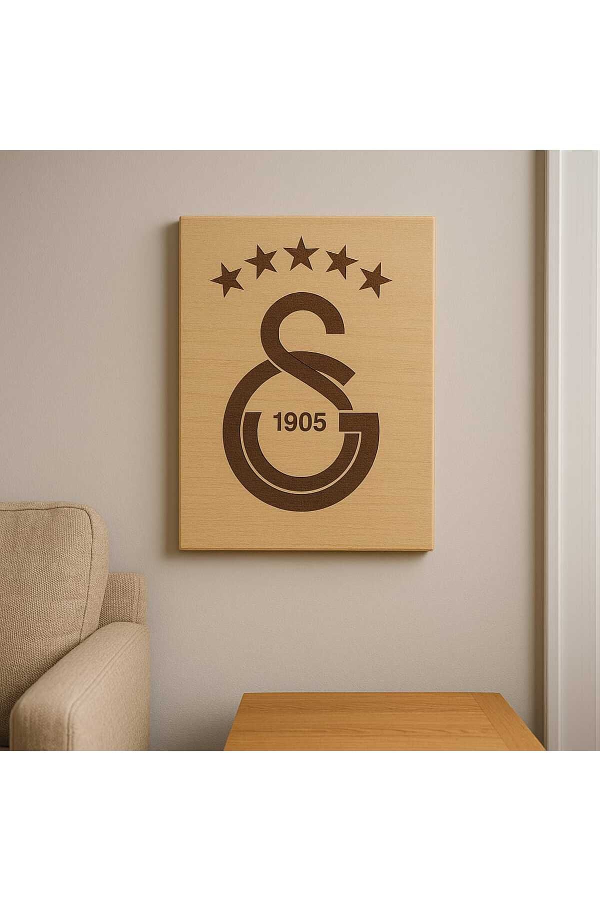 nacizhanetasarim Galatasaray 5 yıldızlı ahşap tablo
