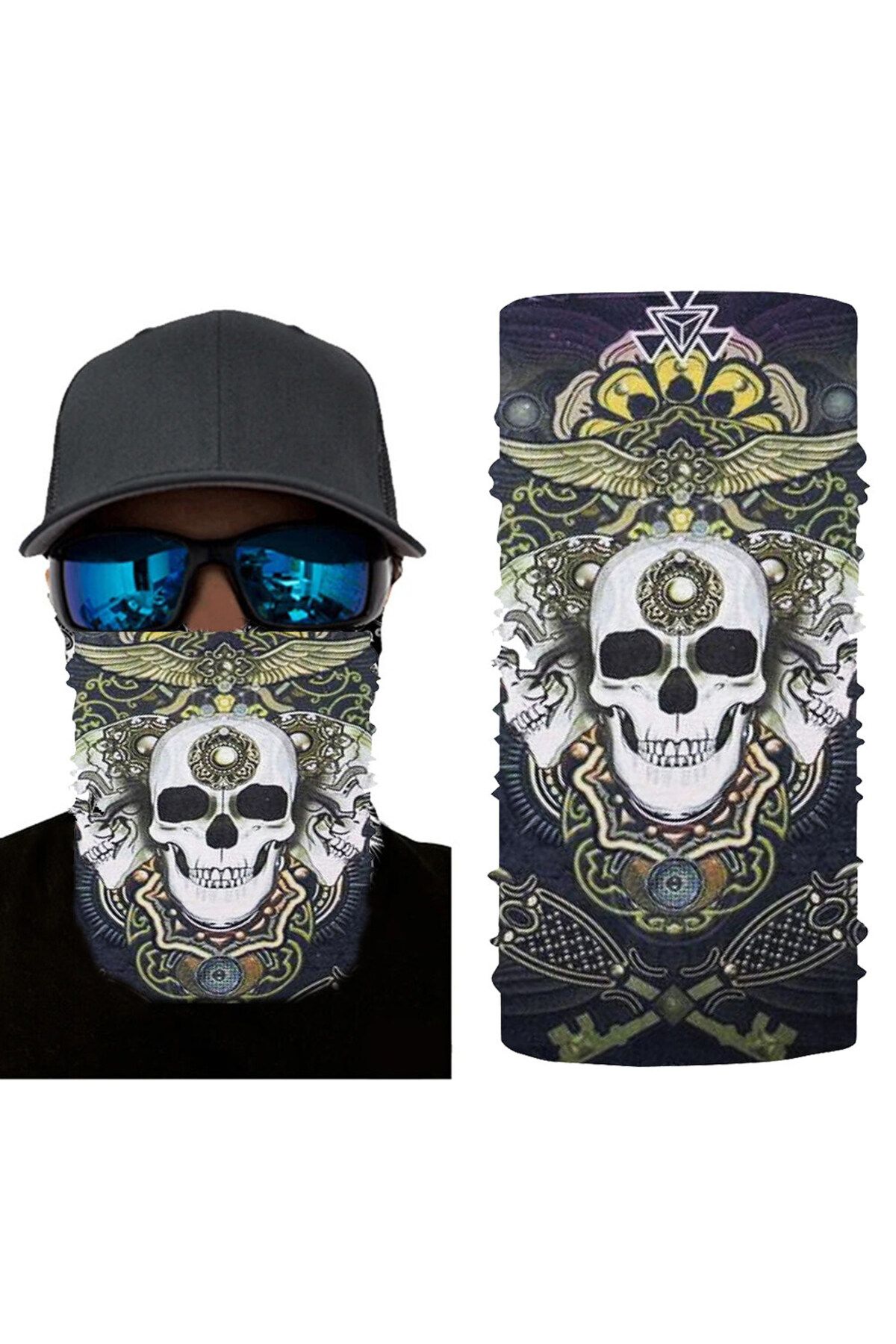 Modafiks Siyah Boyunluk Baf Buff Bandana 25x48 cm