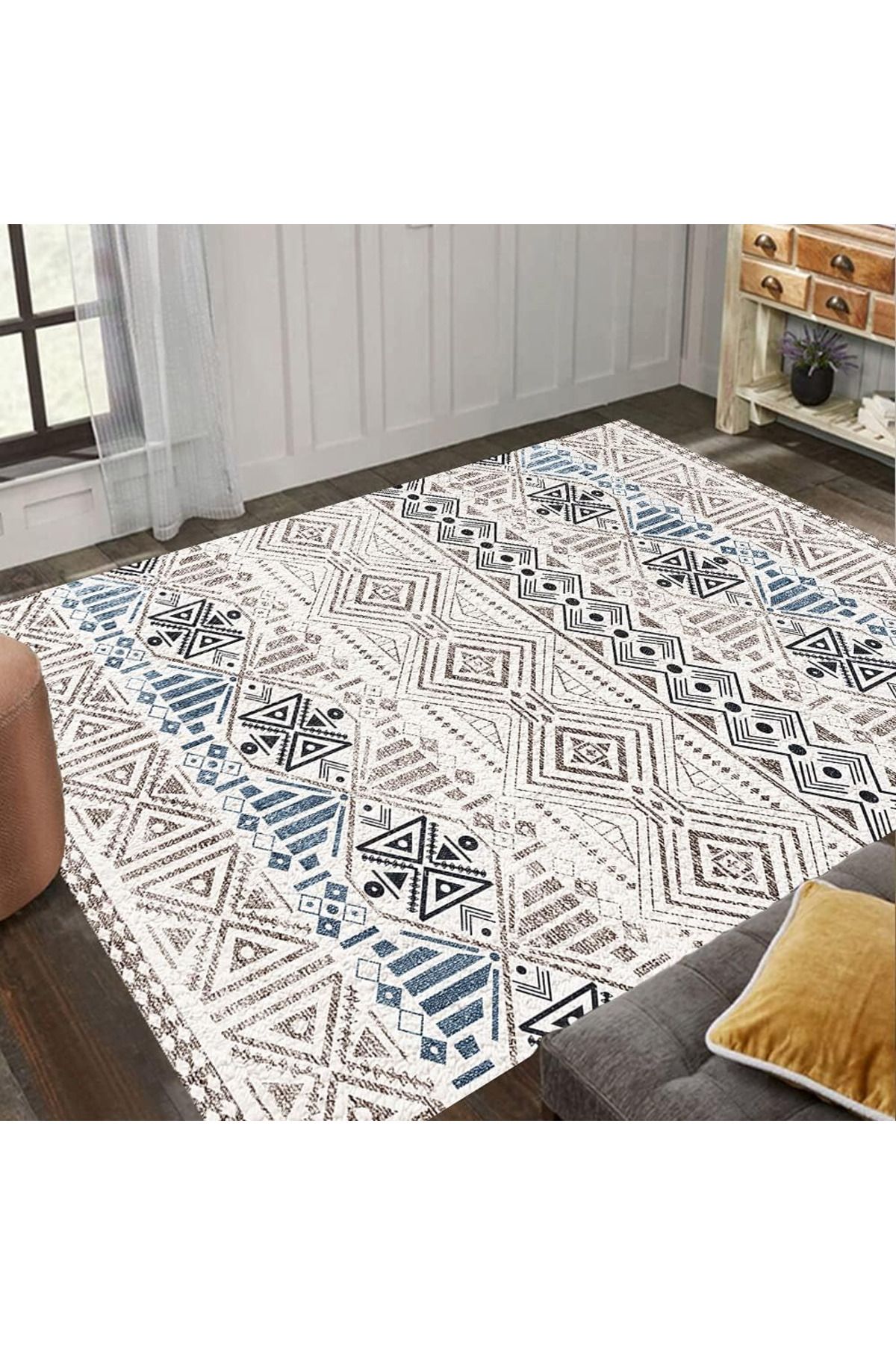 Primo Plus-Rectangular Soft Touch Carpet Multicolour 140 x 202cm 4
