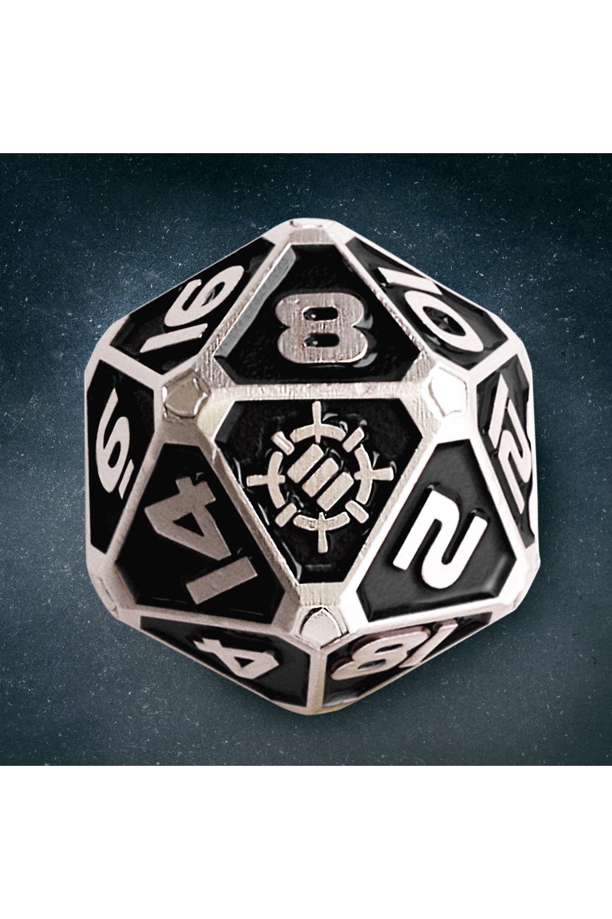 Enhance-Collector's Edition Black DnD Metal Dice Set 9
