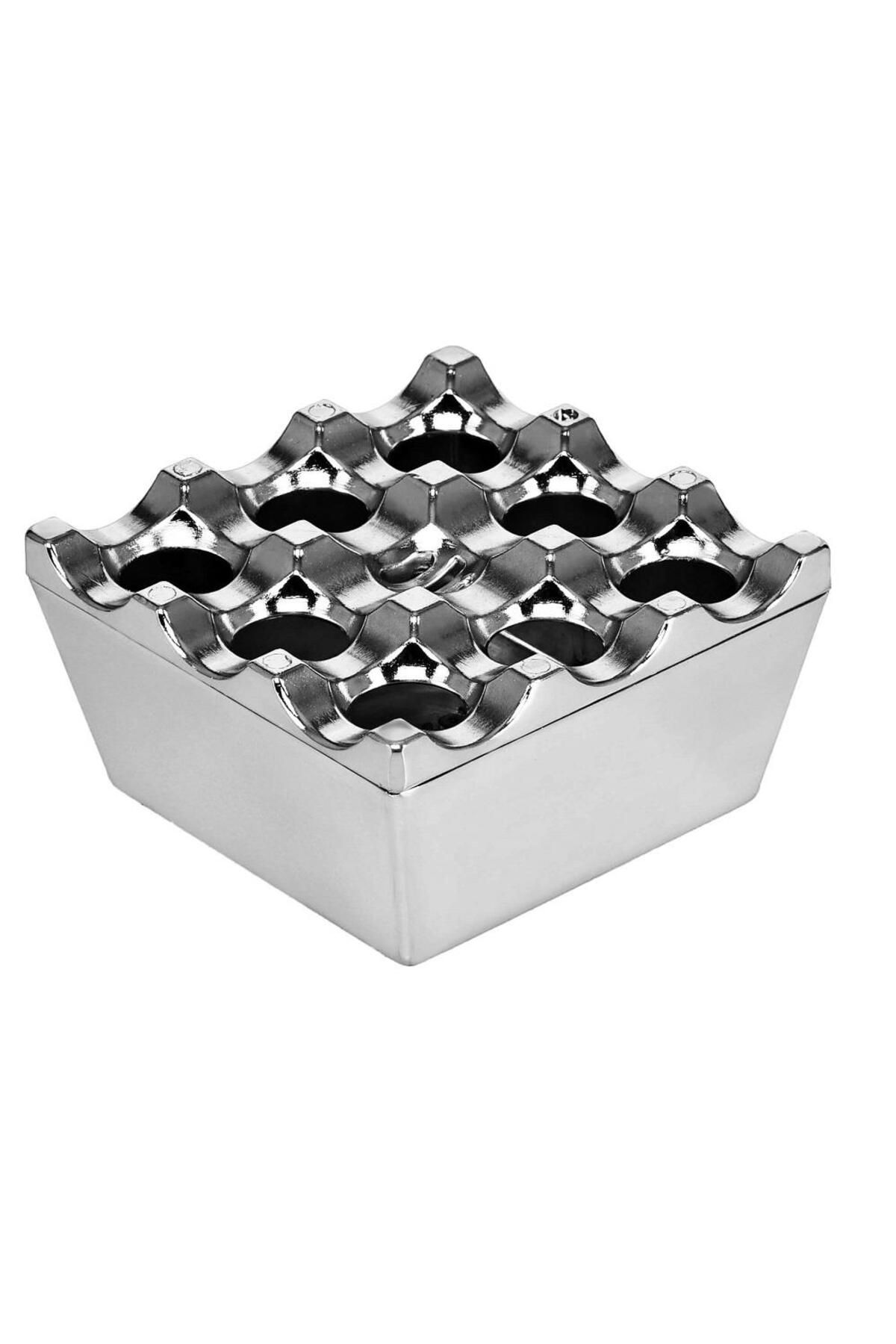 Ünsal Showroom Döküm Kare Küllük Krom 8cm