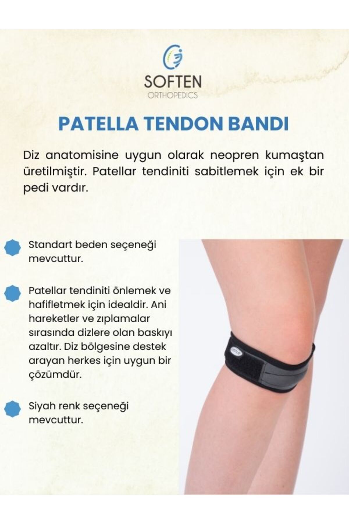 SOFTEN ORTHOPEDICS PATELLA TENDON BANDI - STANDART
