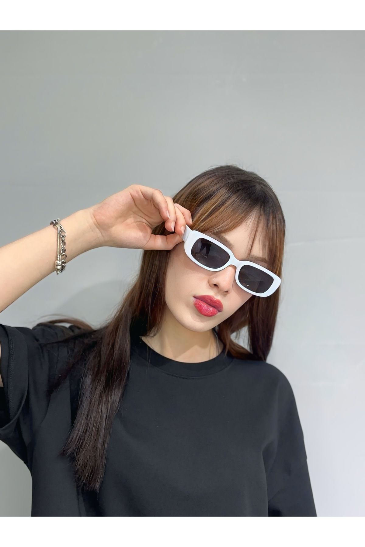 ZELİOR Unisex Cat Eye Dikdörtgen Güneş Gözlüğü