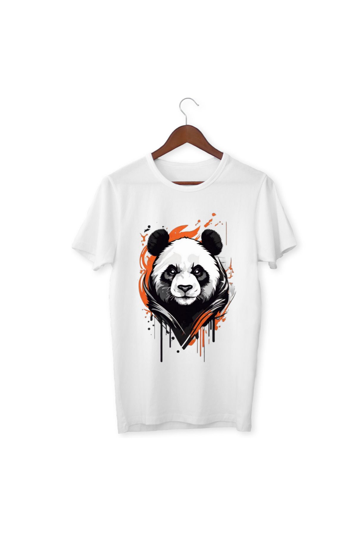ALPŞAN TİCARET Panda Baskılı Çocuk Yetişkin Tişört Panda Çocuk Yetişkin T-shirt
