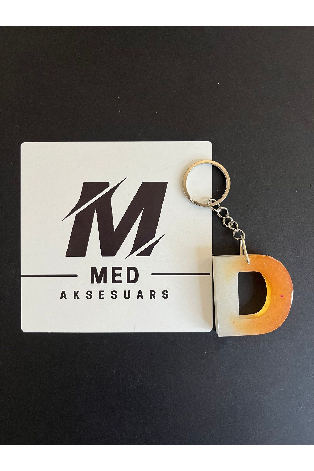 medaksesuars Epoksi Harf Anahtarlık Ve Çanta Süsü