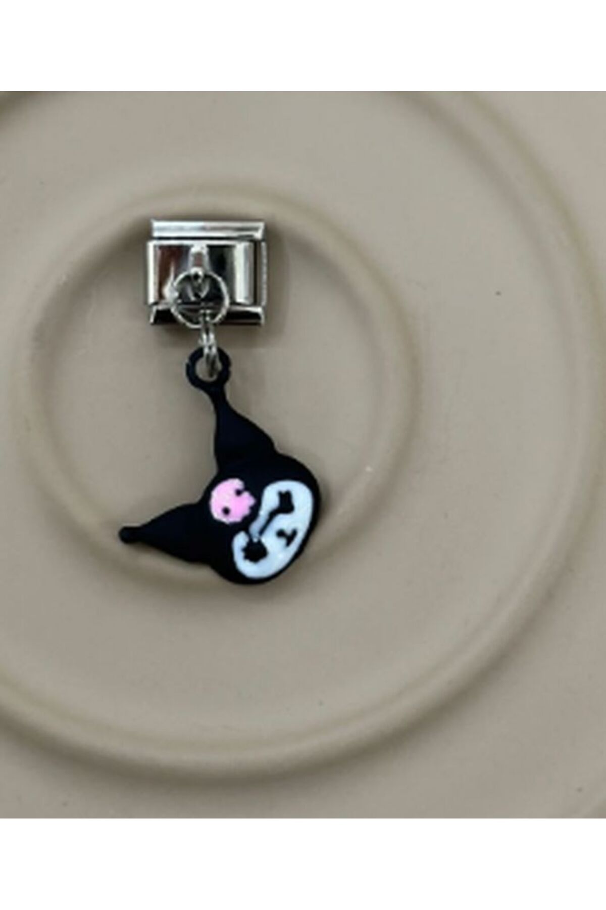 MSBTAKI Kuromi Kulaklı Kedi Charm 316l Çelik