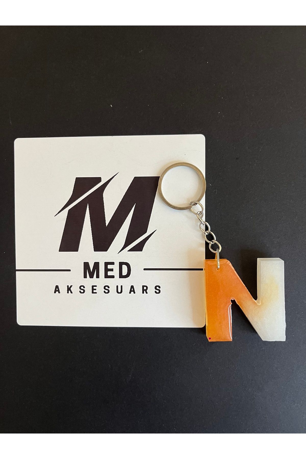 medaksesuars Epoksi Harf Anahtarlık Ve Çanta Süsü