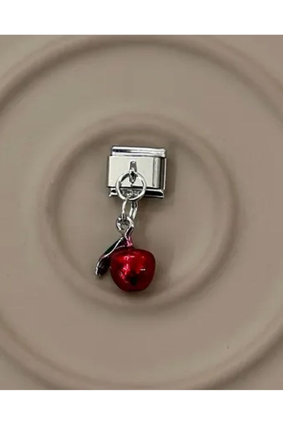 MSBTAKI Sallantı Elma Figür Nomi Charm 316L Çellik