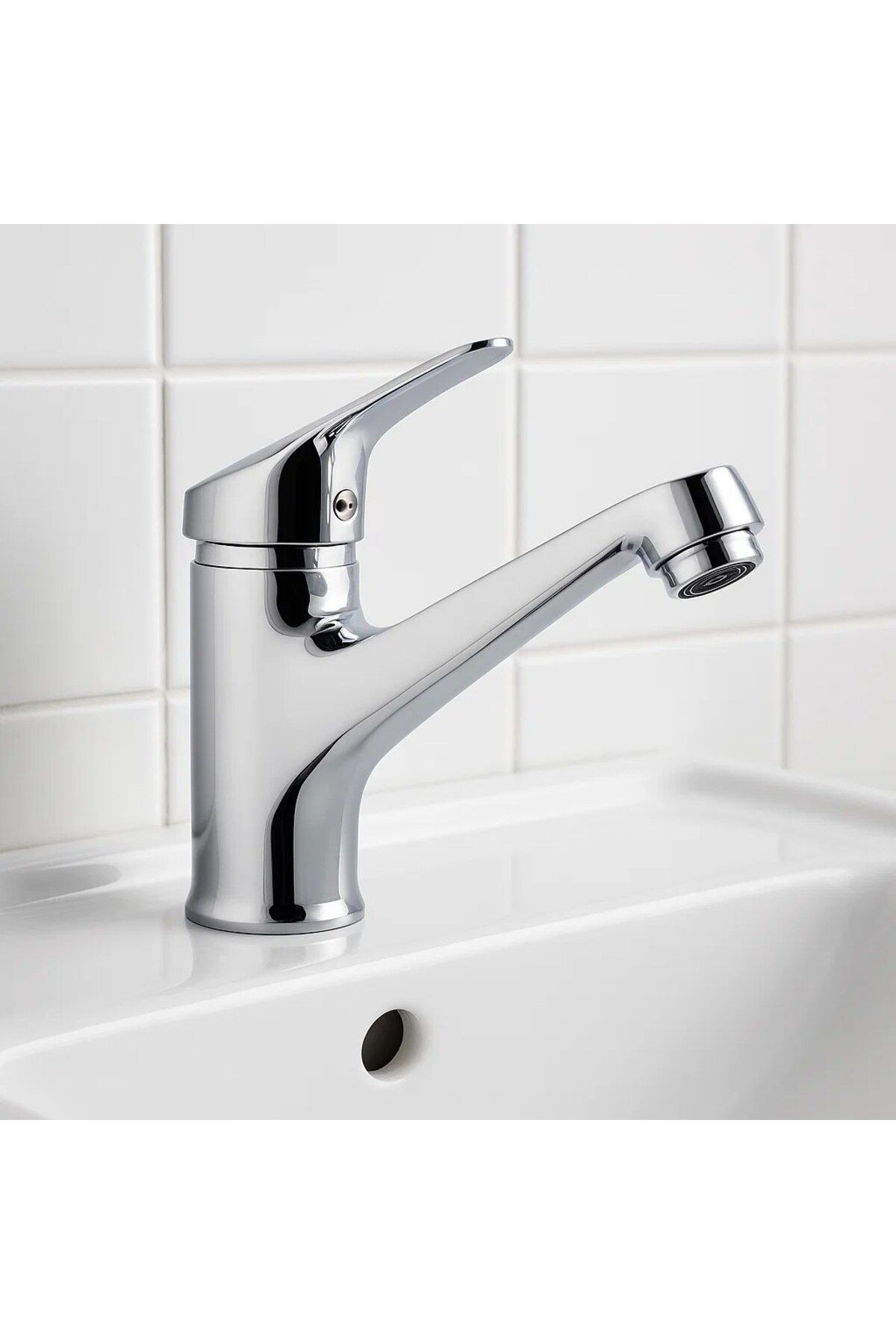 Sardıcı Yüksek Banyo Lavabo Bataryası Musluğu Çift Su Girişli Garantiii