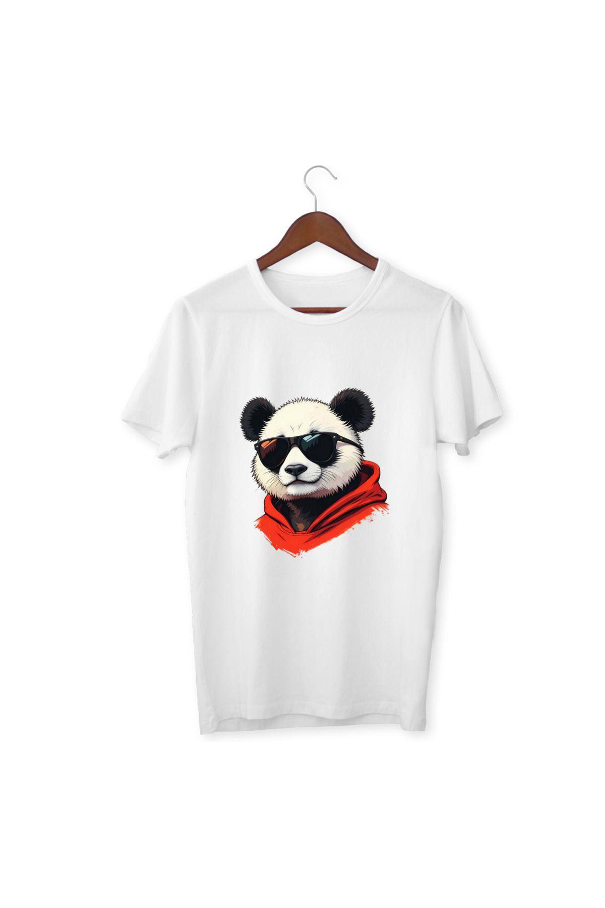 ALPŞAN TİCARET Panda Baskılı Çocuk Yetişkin Tişört Panda Çocuk Yetişkin T-shirt