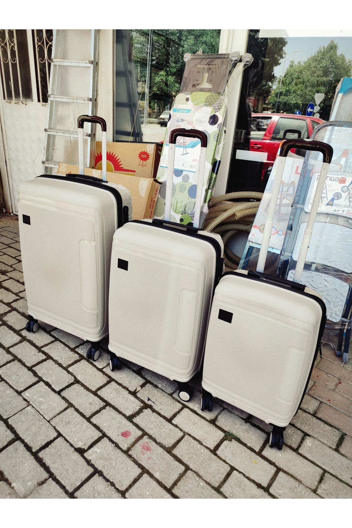 Luxin LÜX VALİZ SET 3 LÜ BY LUXİN bej