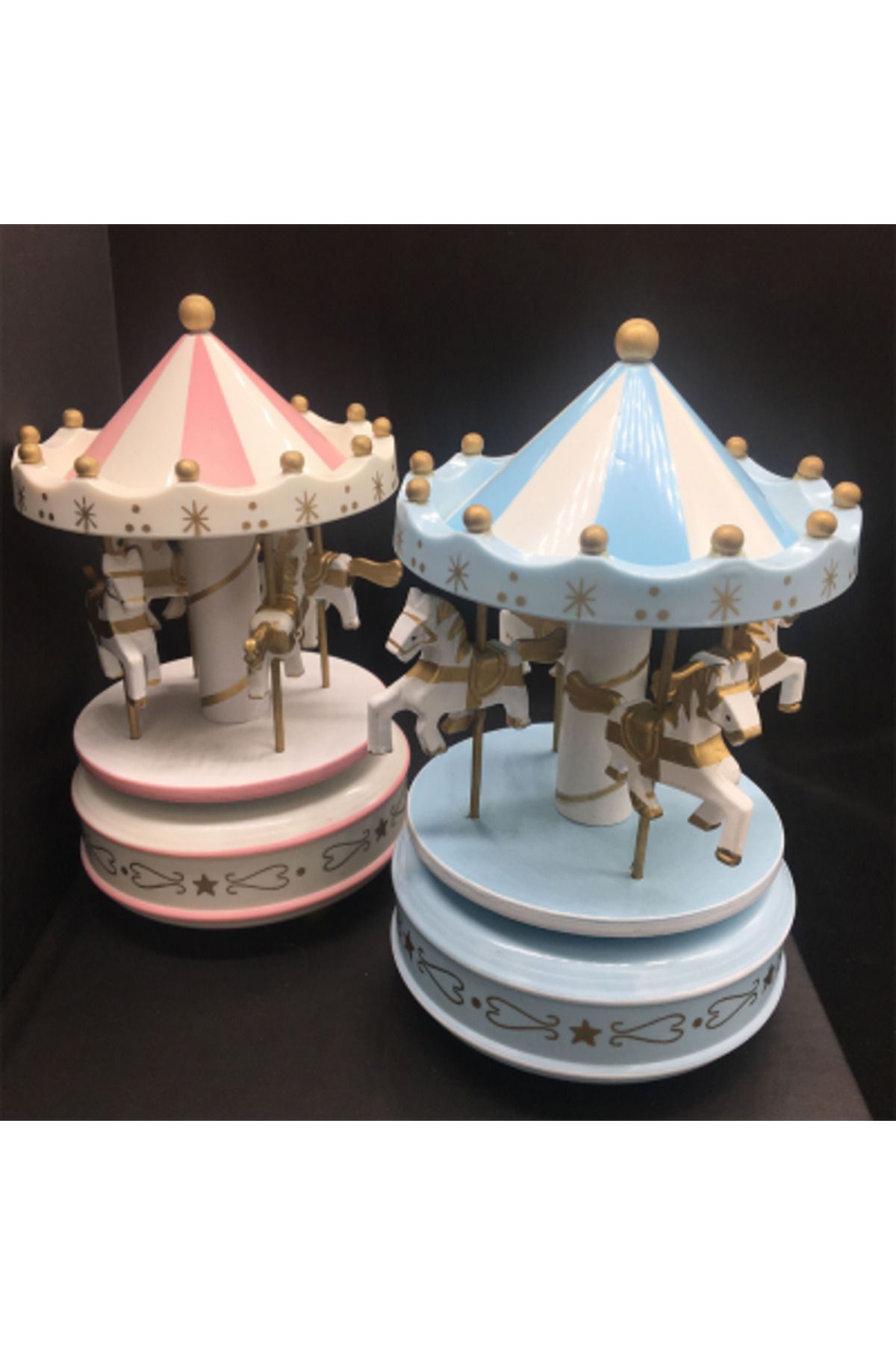 Modafiks MUSİC BOX CAROUSEL MÜZİKLİ ATLI KARINCA (4767)