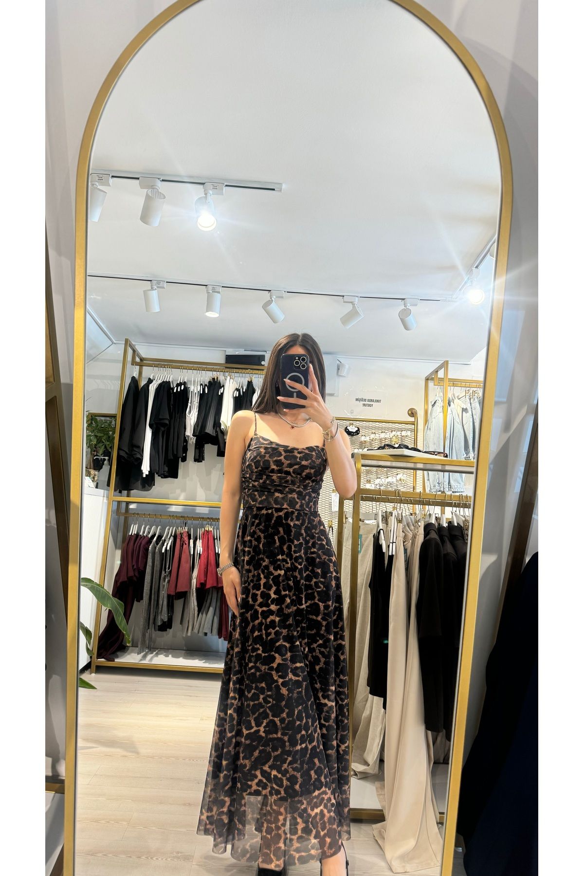 Boutique Mint Leopar Elbise