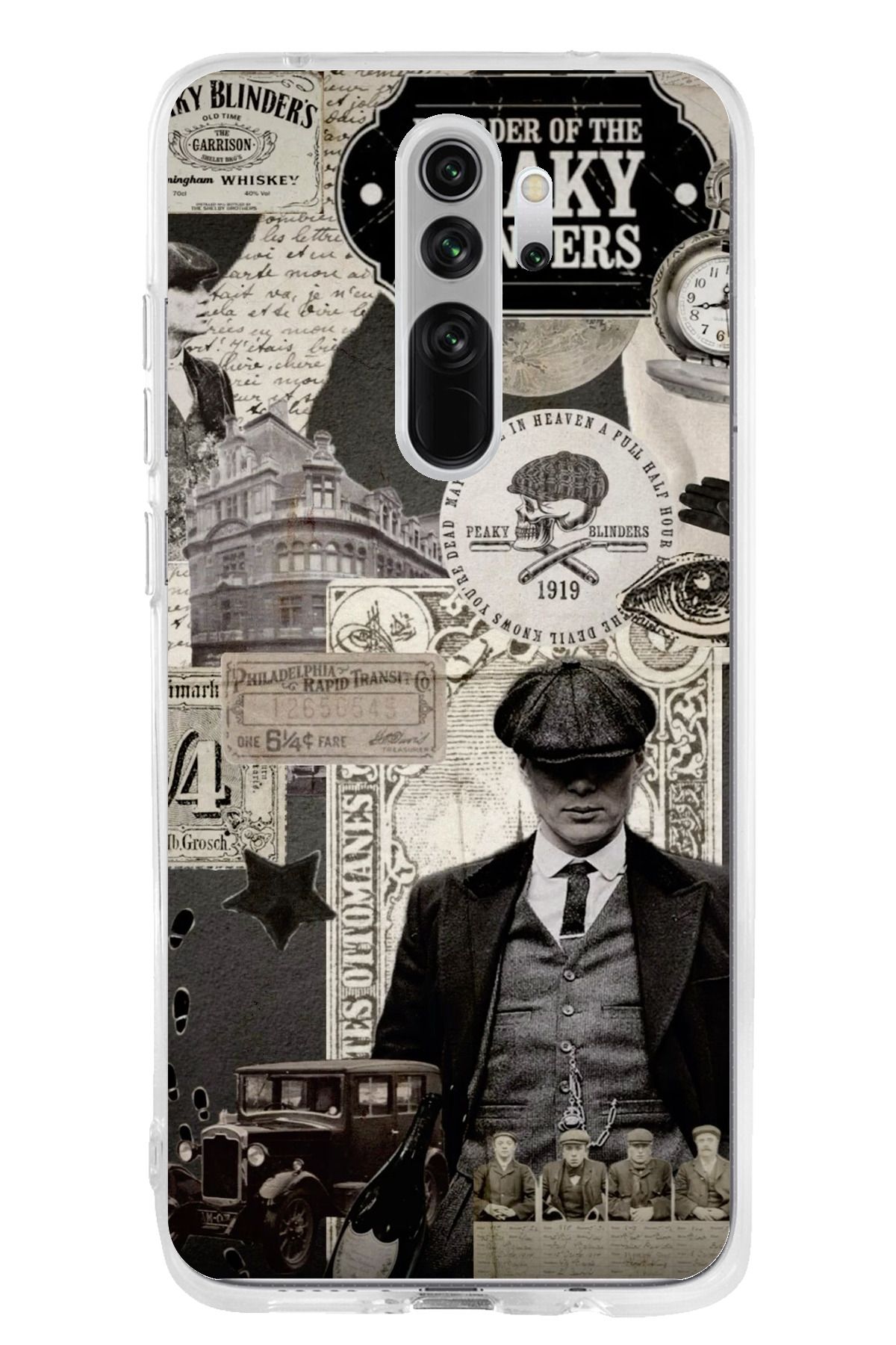 TechTree Redmi Note 8 Pro Uyumlu Peaky Blinders Şeffaf Silikon Kılıf