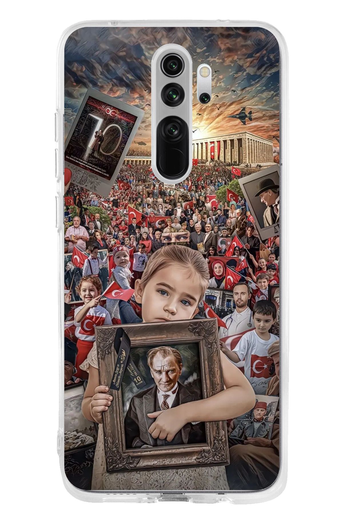 TechTree Redmi Note 8 Pro Uyumlu Atatürk Anıtkabir Şeffaf Silikon Kılıf