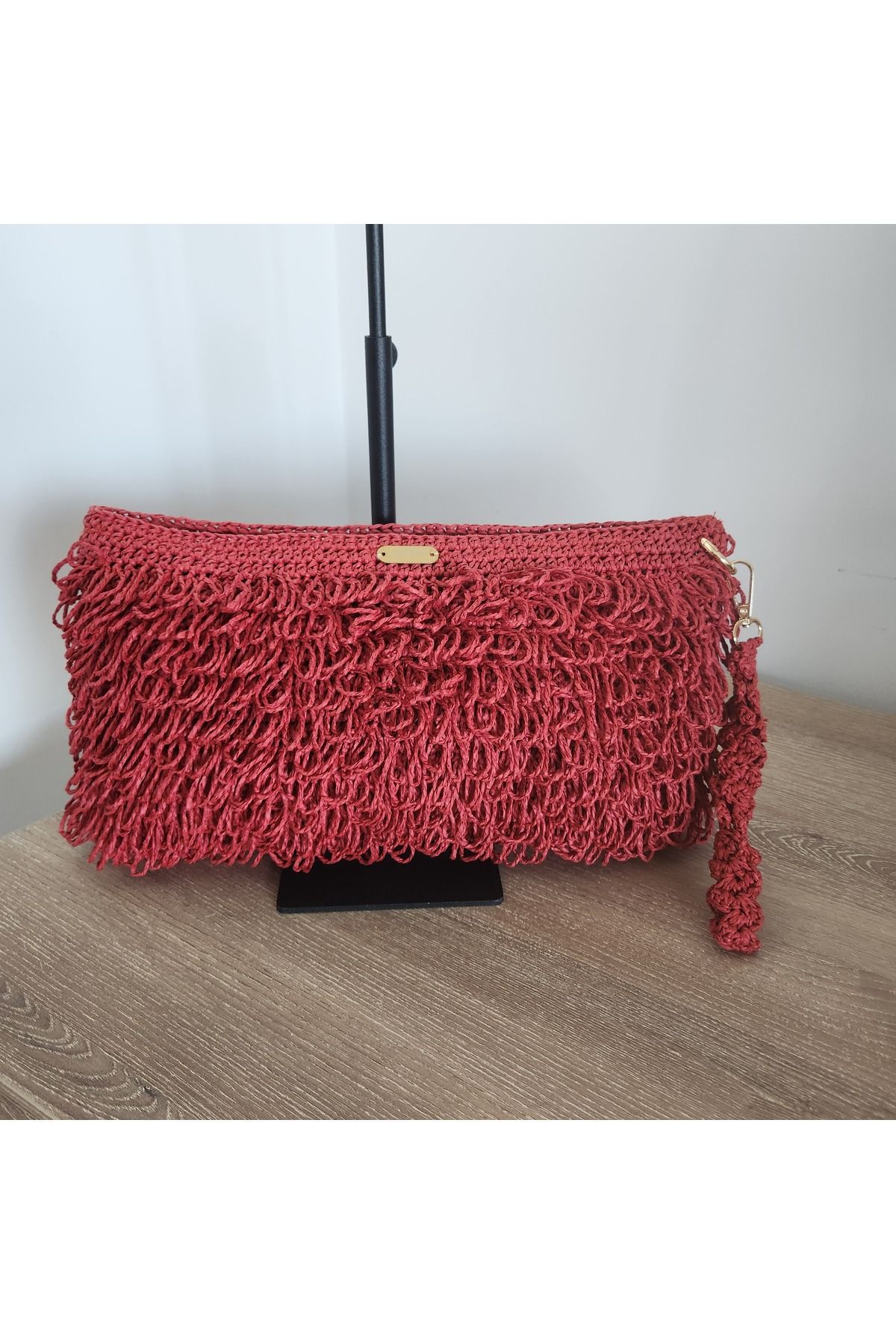Sevilins Kağıt ip Clutch Çanta