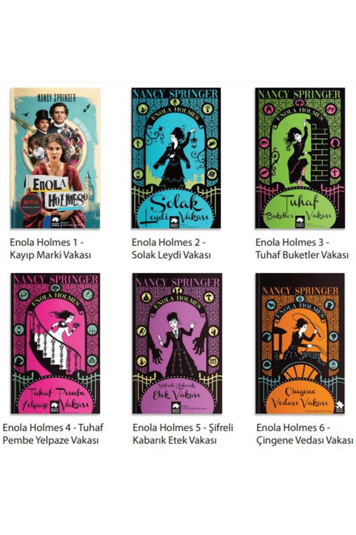Eksik Parça Yayınları Enola Holmes 6 Kitap Set / Nancy Springer / Eksik Parça Yayınları / 9782001454877