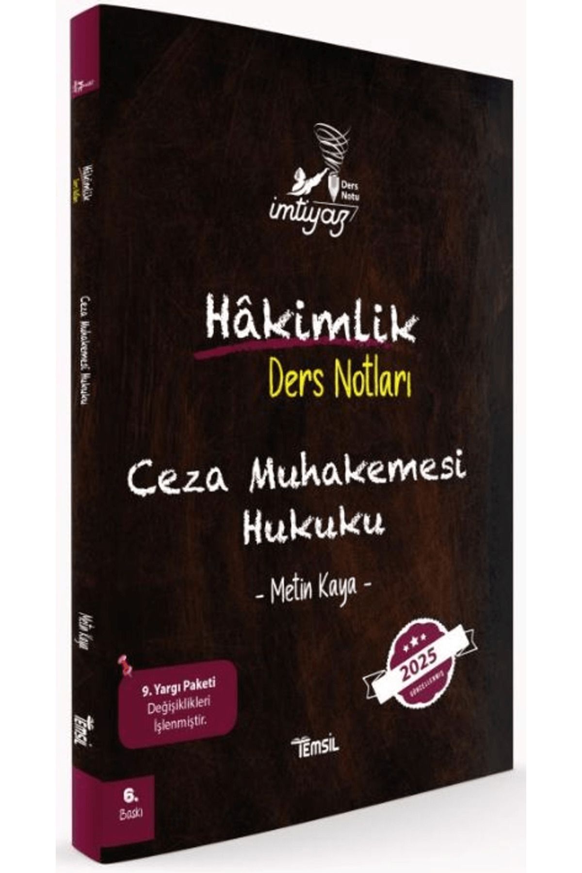 Temsil Kitap İmtiyaz Ceza Muhakemesi Hukuku Hakimlik Ders Notları / Metin Kaya / Temsil Kitap / 9786256416659