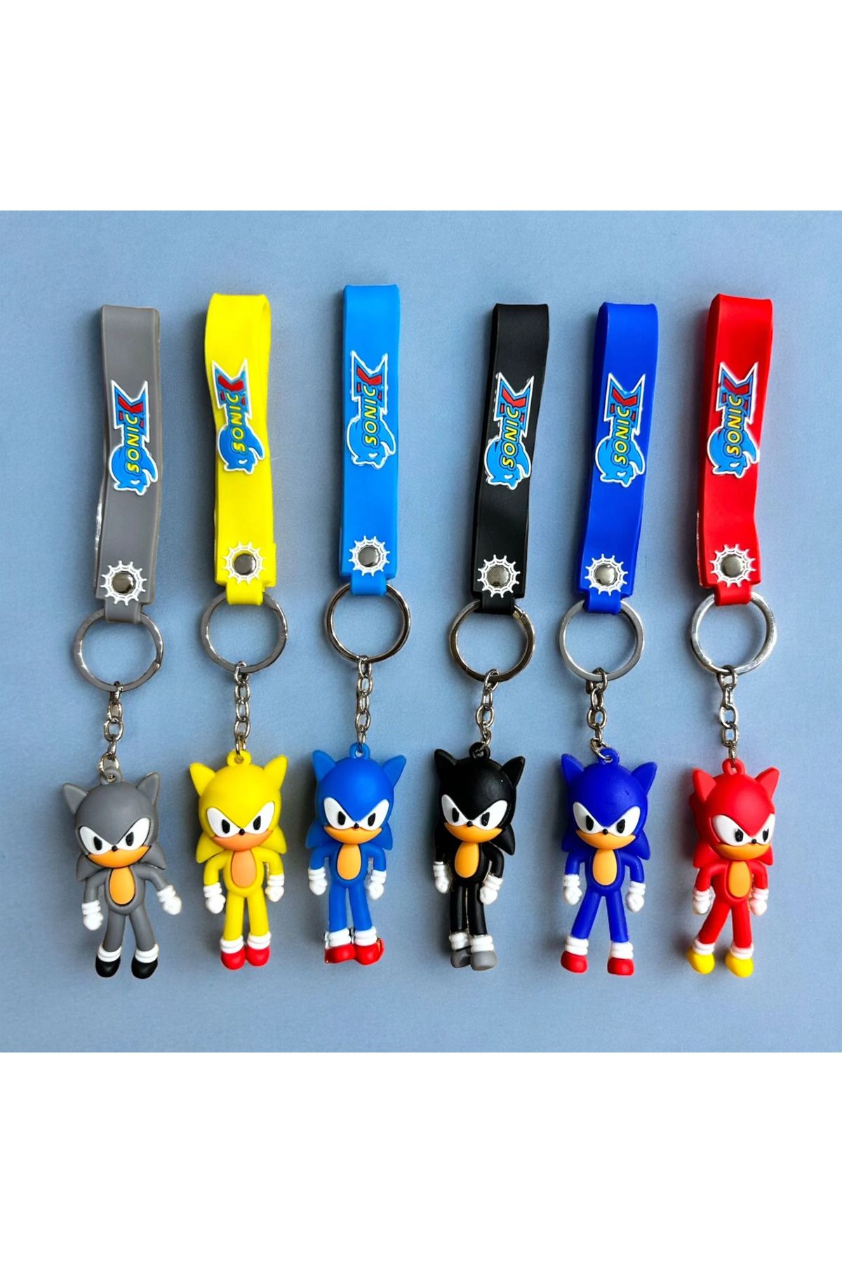 TAYEM Sonic Anahtarlık, Silikonlu 3D Anahtarlık ve Çanta Aksesuarı (1 Adet)