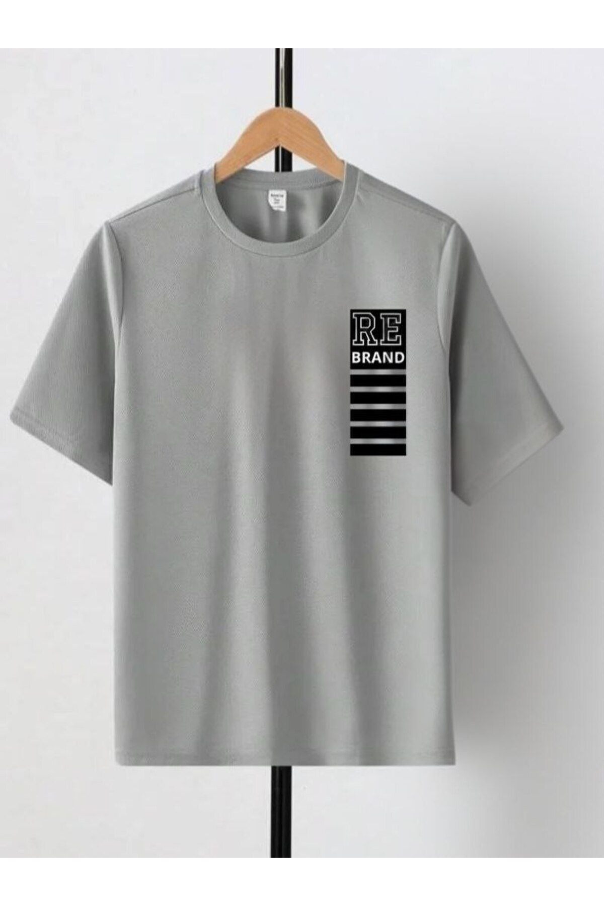 REBRAND Bisiklet Yaka Baskılı T-shirt Unisex Oversize