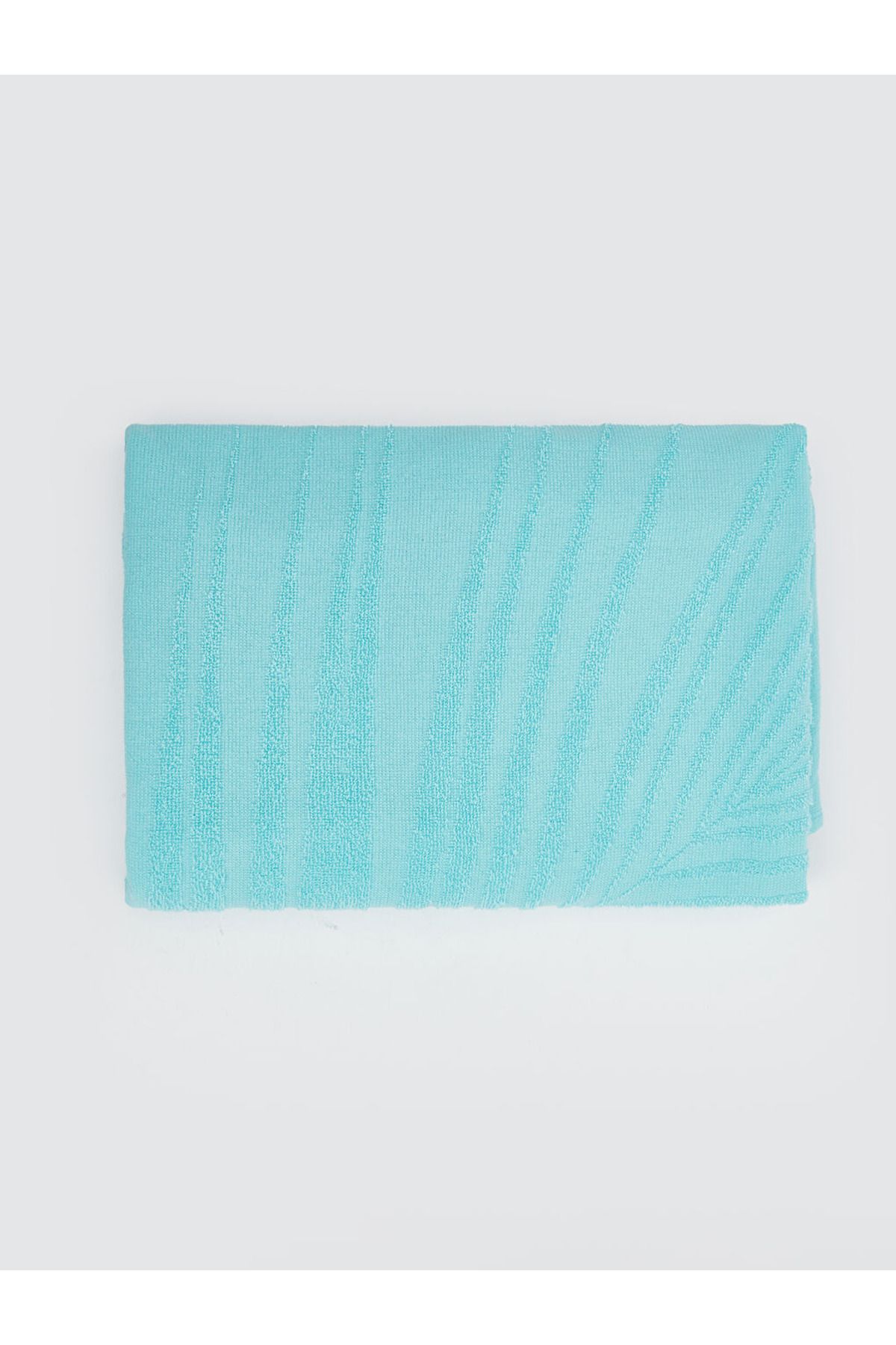 LC Waikiki Turkuaz Yaz Temalı Baskılı %100 Pamuk Erkek Çocuk Plaj Havlusu 90x165 cm