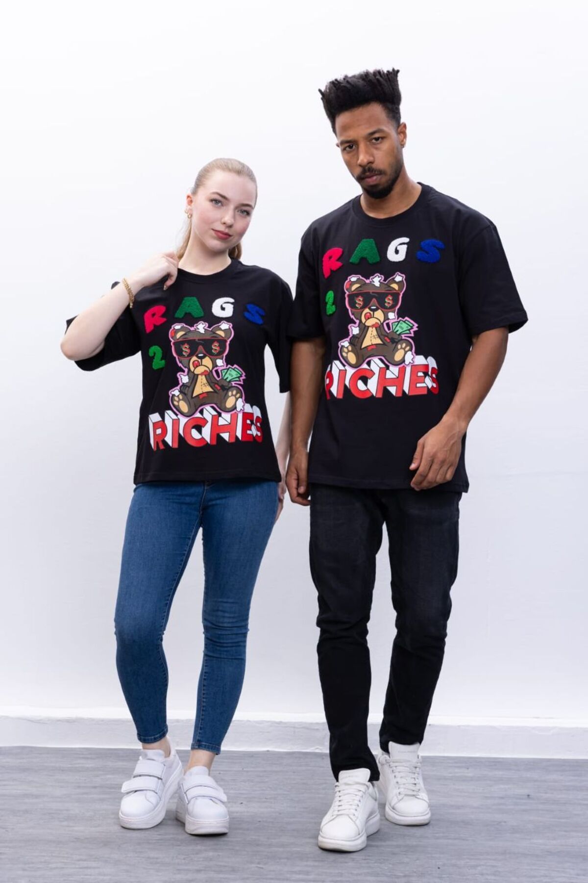 BARG FASHION Unisex Pamuklu Özel Baskılı Ayıcıklı Tişört