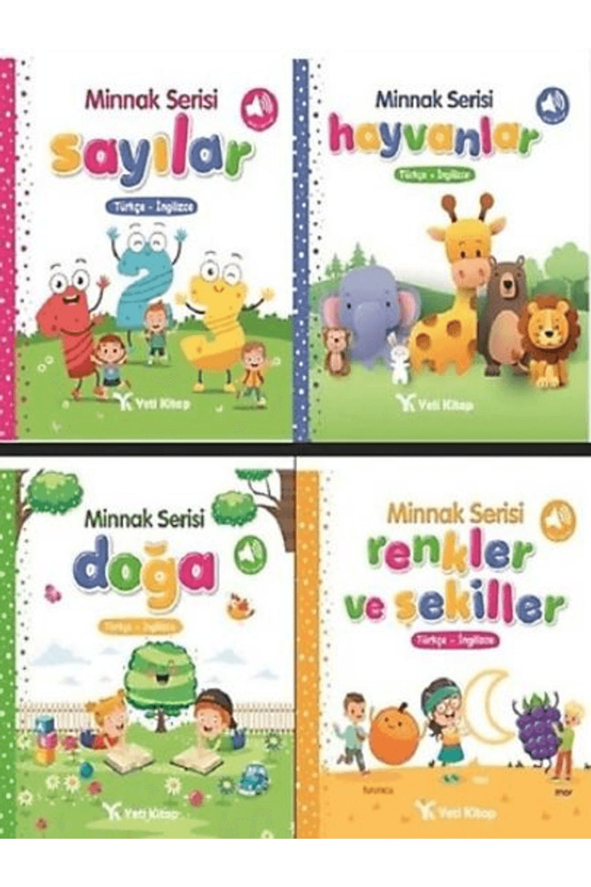 yeti kitap 0-3 Yaş Minnak Serisi Bebek Kitapları Seti (4 Kitap) / Yeti Kitap / 9780679805274